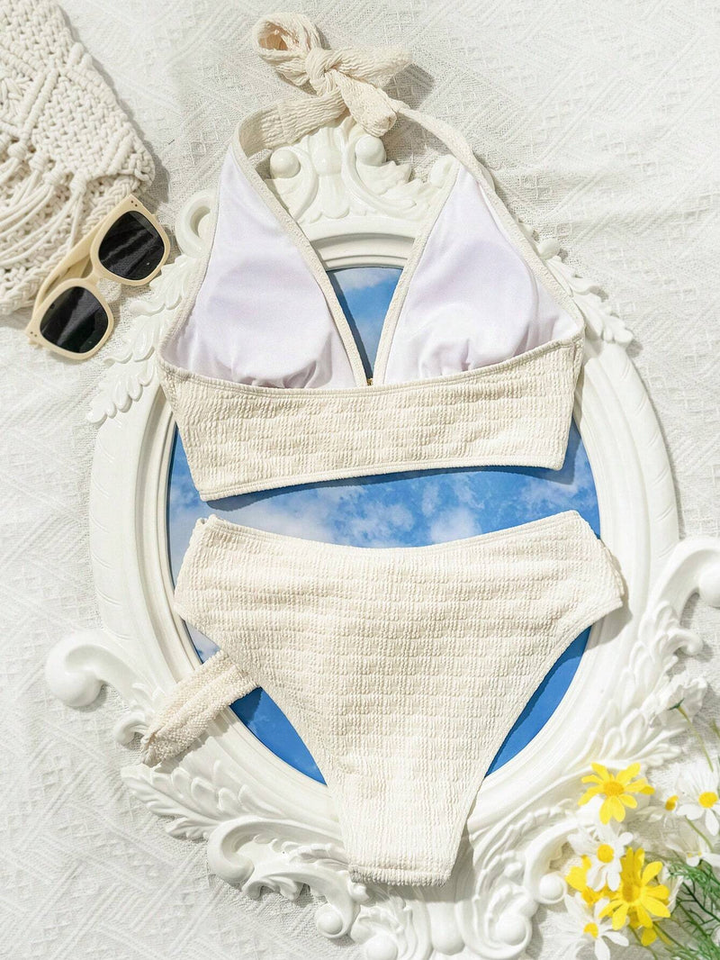 Biquíni Feminino de 2 Peças Detalhe Circular - Mirna. Plus Size