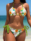 Biquíni Feminino de 2 Peças com Alça de Pescoço - Camillle