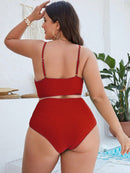 Biquini Feminino Enrugado Cintura Alta Bellabel Plus Size