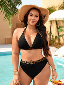 Biquini Feminino com Estampa de Onça - Emilie. Plus Size