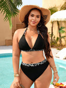 Biquini Feminino com Estampa de Onça - Emilie. Plus Size