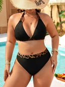 Biquini Feminino com Estampa de Onça - Emilie. Plus Size