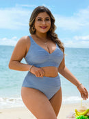 Biquini Feminino com cintura franzida - Evelyn. Plus Size