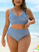 Biquini Feminino com cintura franzida - Evelyn. Plus Size