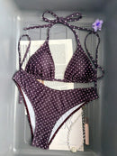 Biquini Feminino com estampa de bolinhas - Hélene