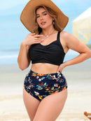 Biquíni Feminino de Cintura Alta e Alças Regulaves - Laisa. Plus Size