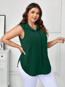 Blusa Feminina Solta Elegante Francesa Manga Caída - Kemilly. Plus Size
