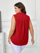 Blusa Feminina Solta Elegante Francesa Manga Caída - Kemilly. Plus Size