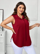 Blusa Feminina Solta Elegante Francesa Manga Caída - Kemilly. Plus Size