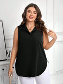 Blusa Feminina Solta Elegante Francesa Manga Caída - Kemilly. Plus Size