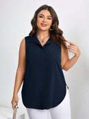 Blusa Feminina Solta Elegante Francesa Manga Caída - Kemilly. Plus Size
