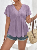 Blusa Feminina Bordada Solta Salim Plus Size