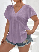 Blusa Feminina Bordada Solta Salim Plus Size