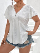 Blusa Feminina Bordada Solta Salim Plus Size