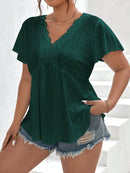 Blusa Feminina Bordada Solta Salim Plus Size