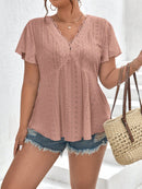 Blusa Feminina Bordada Solta Salim Plus Size