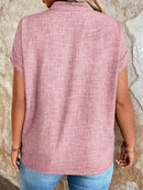 Blusa Feminina Com Gola V E Manga Morcego Janayna Plus Size