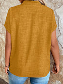 Blusa Feminina Com Gola V E Manga Morcego Janayna Plus Size