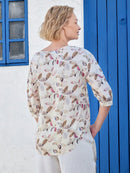 Blusa Feminina com Estampa de Poás e Corte Soltinho - Margot