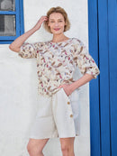 Blusa Feminina com Estampa de Poás e Corte Soltinho - Margot