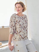 Blusa Feminina com Estampa de Poás e Corte Soltinho - Margot