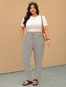 Calça Feminina Com Elastico Na Cintura Lídia Plus Size