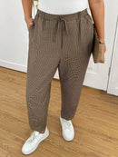 Calça Feminina Com Elastico Na Cintura Lídia Plus Size