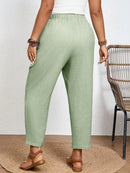 Calça Feminina Com Elastico Na Cintura Lídia Plus Size