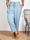 Calça Feminina Com Elastico Na Cintura Lídia Plus Size
