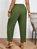 Calça Feminina Com Elastico Na Cintura Lídia Plus Size