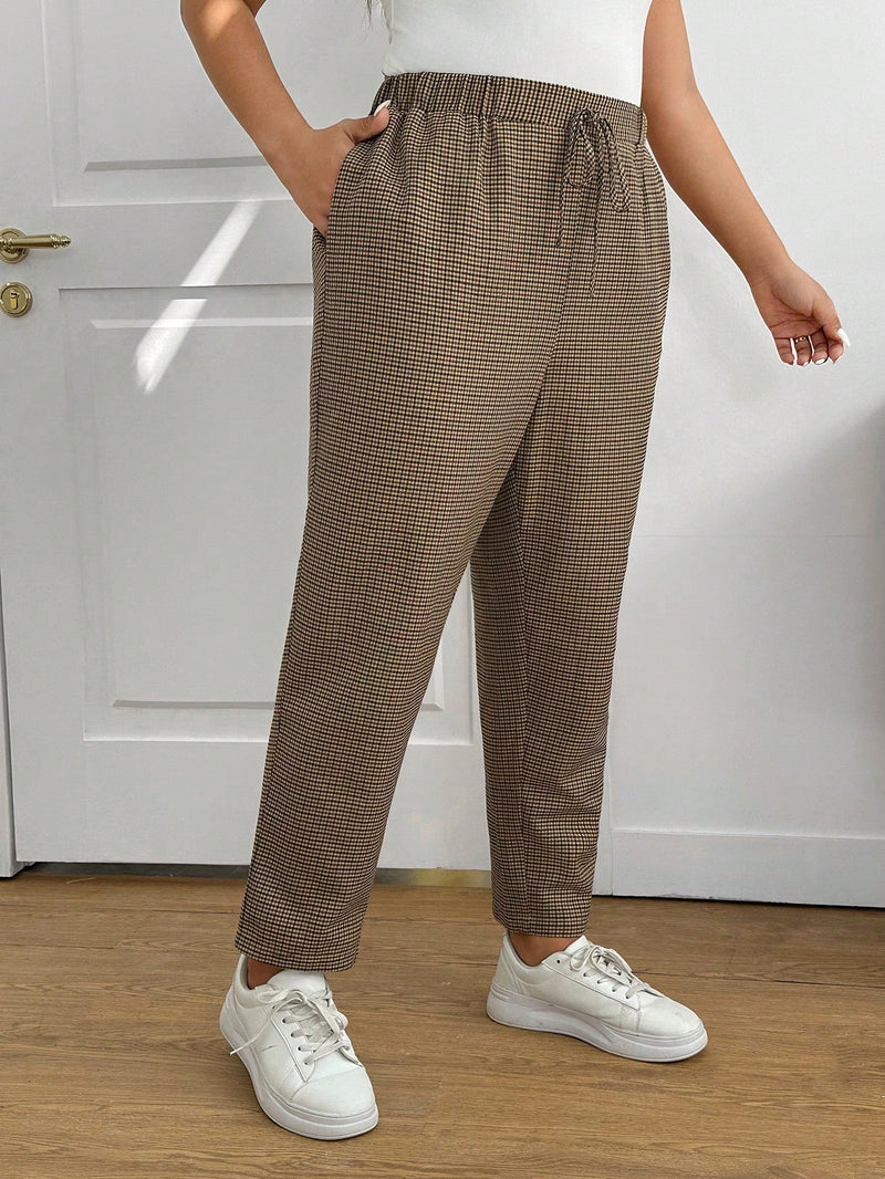 Calça Feminina Com Elastico Na Cintura Lídia Plus Size
