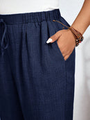 Calça Feminina Com Elastico Na Cintura Lídia Plus Size