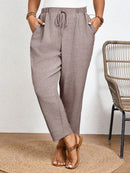 Calça Feminina Com Elastico Na Cintura Lídia Plus Size