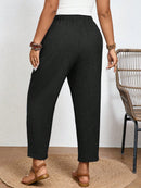 Calça Feminina Com Elastico Na Cintura Lídia Plus Size