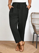 Calça Feminina Com Elastico Na Cintura Lídia Plus Size