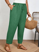 Calça Feminina Com Elastico Na Cintura Lídia Plus Size