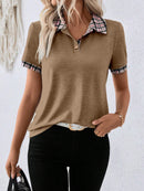 Camisa Feminina Listrada Com Botões Frontais - Leoni