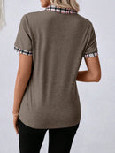 Camisa Feminina Listrada Com Botões Frontais - Leoni