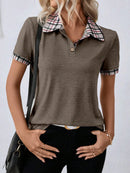 Camisa Feminina Listrada Com Botões Frontais - Leoni