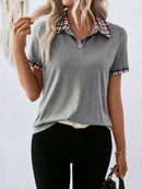 Camisa Feminina Listrada Com Botões Frontais - Leoni