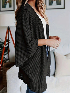Cardigan Feminina Folgada com Mangas Morcego - Amelia. Plus Size