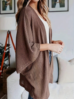 Cardigan Feminina Folgada com Mangas Morcego - Amelia. Plus Size