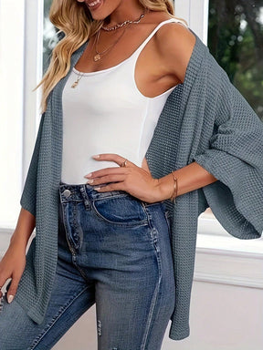 Cardigan Feminina Folgada com Mangas Morcego - Amelia. Plus Size