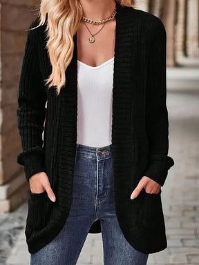 Cardigan Feminina de Malha de Manga Longa - Mila. Plus Size