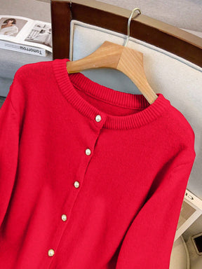 Cardigan Feminina de Manga Longa Gola Redonda - Jaky. Plus Size