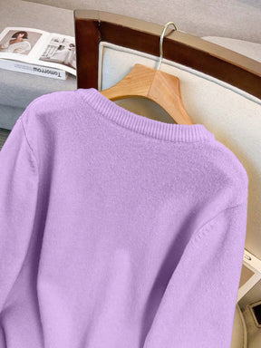 Cardigan Feminina de Manga Longa Gola Redonda - Jaky. Plus Size