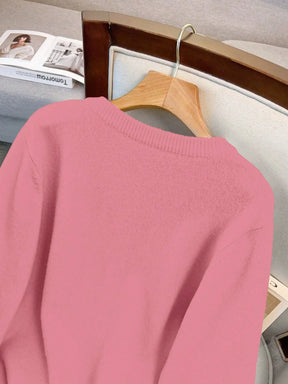 Cardigan Feminina de Manga Longa Gola Redonda - Jaky. Plus Size