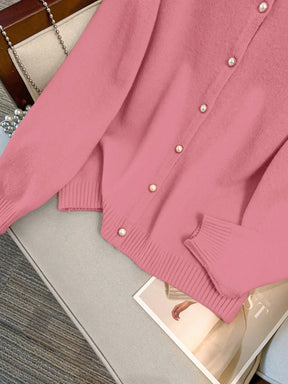 Cardigan Feminina de Manga Longa Gola Redonda - Jaky. Plus Size