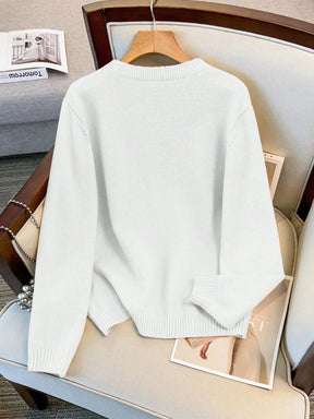 Cardigan Feminina de Manga Longa Gola Redonda - Jaky. Plus Size