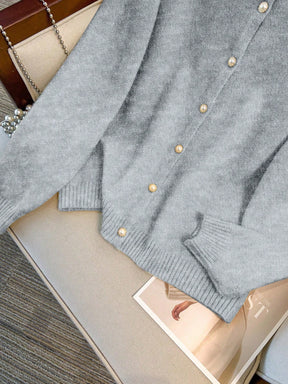 Cardigan Feminina de Manga Longa Gola Redonda - Jaky. Plus Size